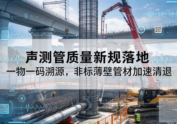 洪湖声测管质量新规落地，一物一码溯源，非标薄壁管材加速清退